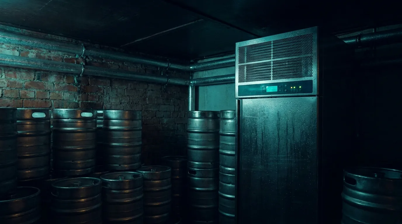Cellar cooling in a hospitality site